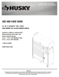 Husky HOTC5213B1OS Tool Chest &amp; Cabinet Guide