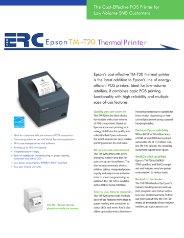 epson tm t20ii driver and utility