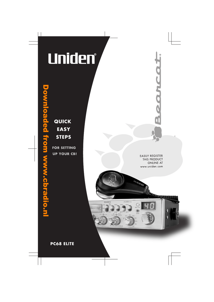 Uniden PC68LTW Bearcat Pro User manual Manualzz