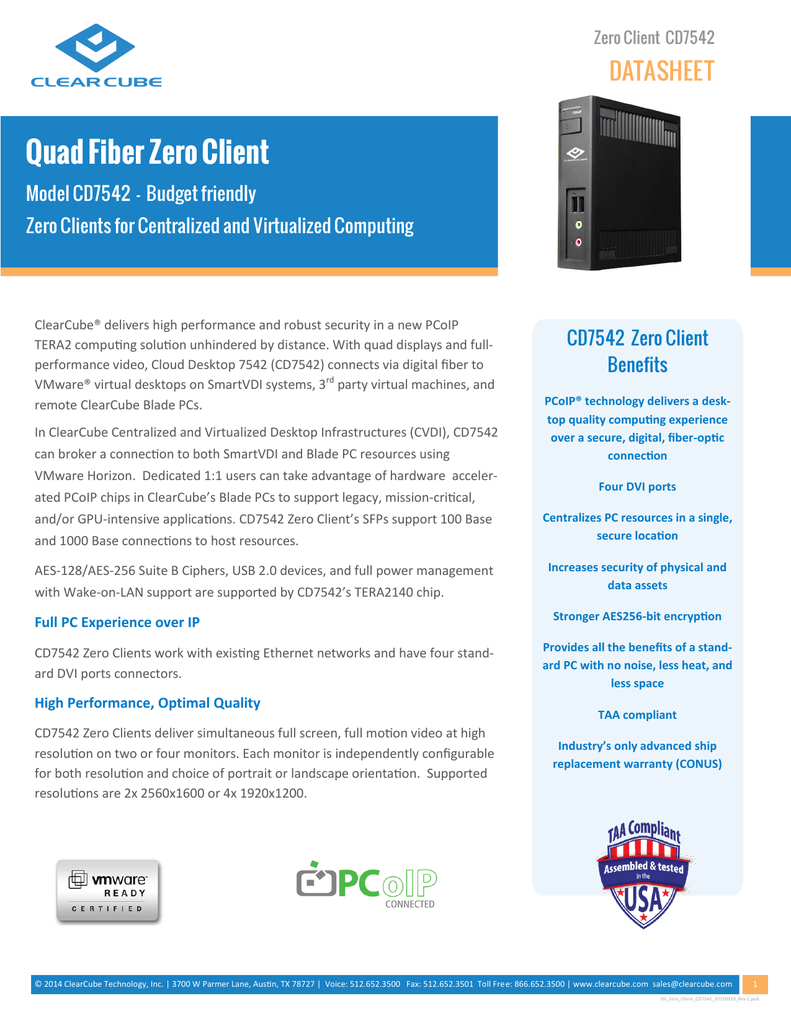 alta pcoip zero client