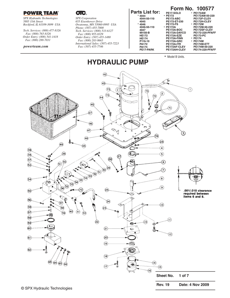 HYDRAULIC PUMP Manualzz