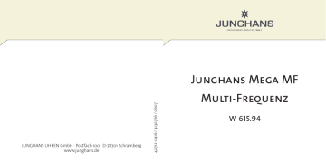 Junghans Mega MF Multi Frequenz W 615.94 User manual Manualzz