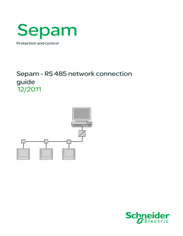 Sepam Rs 485 Network Connection Guide 12 2011 Manualzz