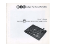 BIC 980 &amp; 960 Turntables Owner's Manual