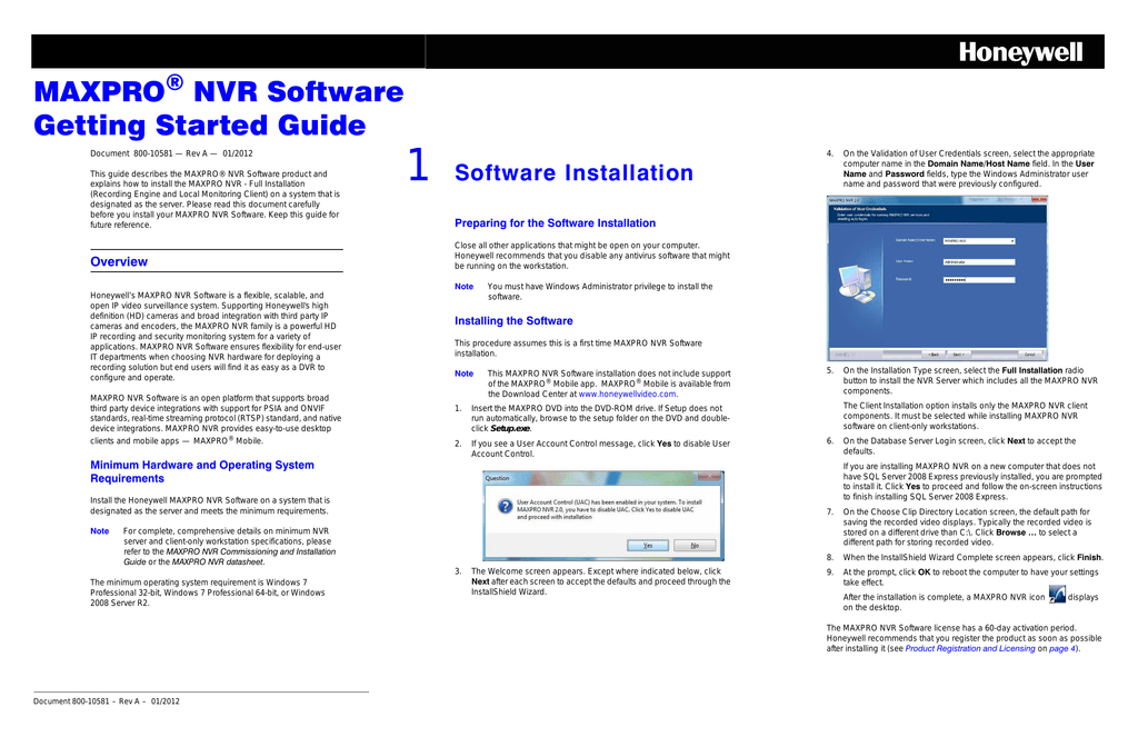 honeywell dvr app for windows