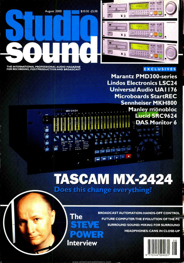 Tascam Mx 2424 American Radio History Manualzz