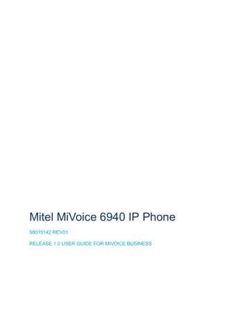 MiVoice 6940 IP Phone User Guide | Manualzz