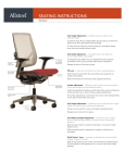 Allsteel Relate Seating Instructions
