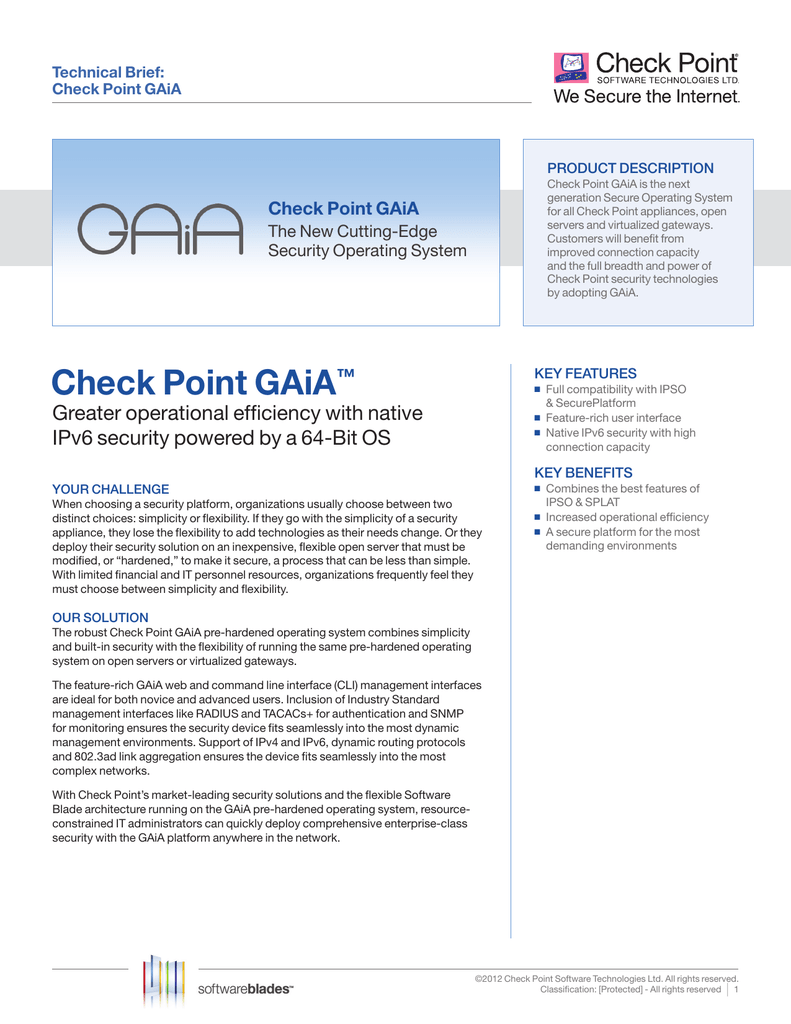 Check Point Gaia Check Point Software Manualzz