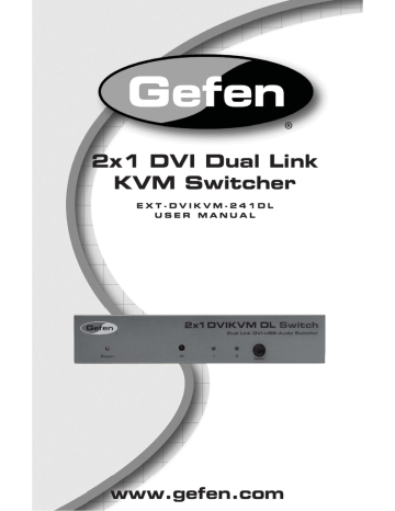 Gefen KVM User manual | Manualzz