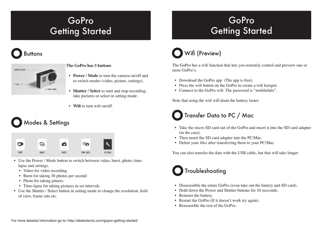 Gopro Instructions Manualzz