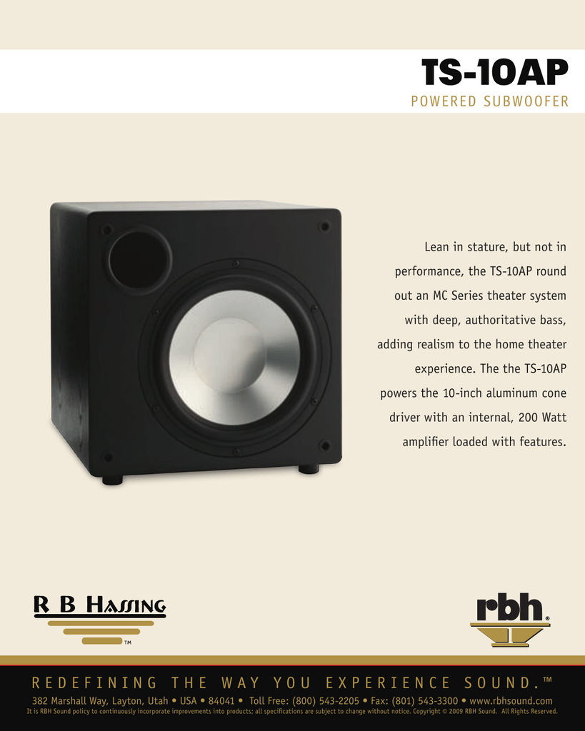 rbh subwoofer