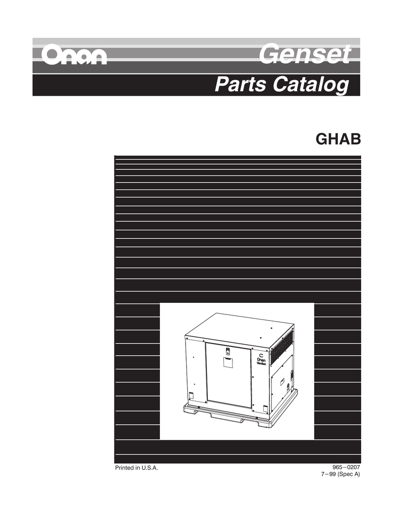 965 0207 Onan Ghab Spec A Genset - Wiring Diagram For Onan Model 965 0207 Onan Ghab Spec A Genset - Wiring Diagram For Onan Model