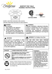 PatioGlow 99000 Fire Table Assembly Instructions