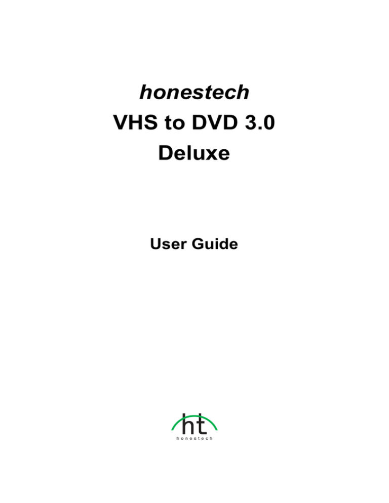 Honestech Vhs To Dvd 3 0 Deluxe Manualzz