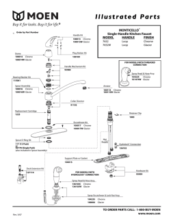 Moen Monticello Kitchen Faucet Parts Diagram 