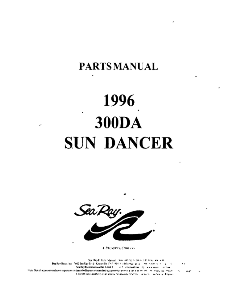 Sea Ray 1996 300 Sundancer User Manual Manualzz