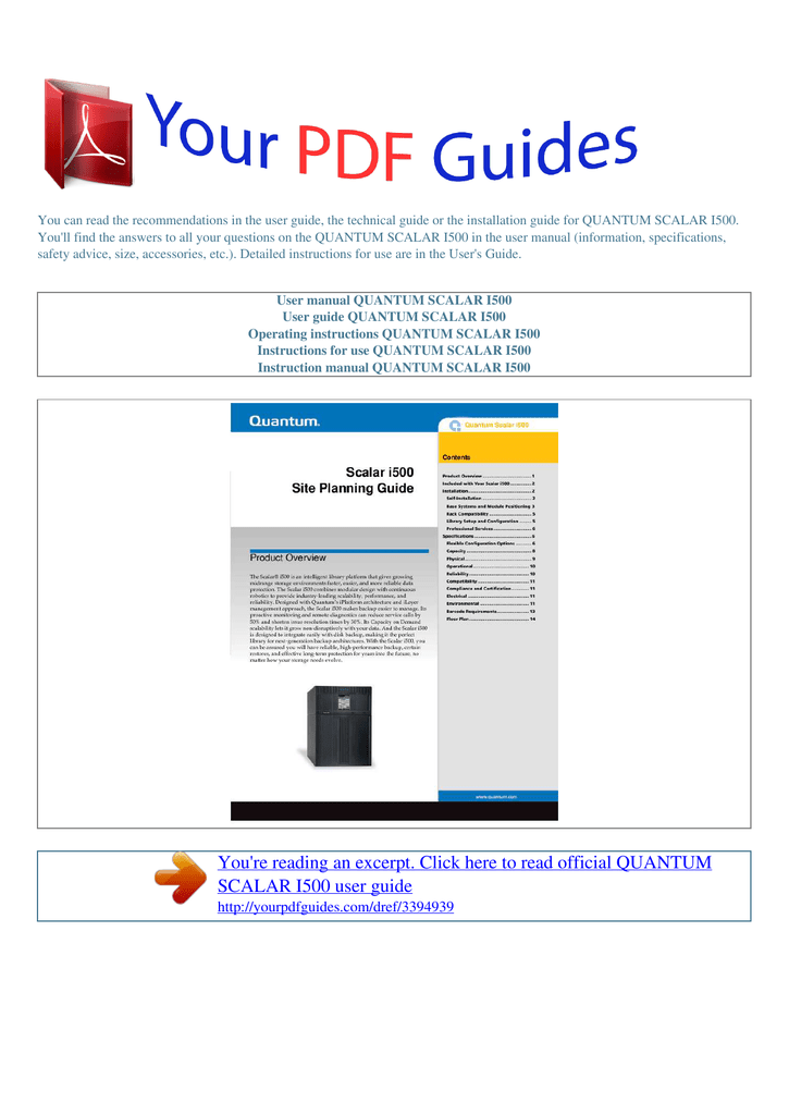 adic i500 manual Download free pdf for quantum scalar i500 storage manual.