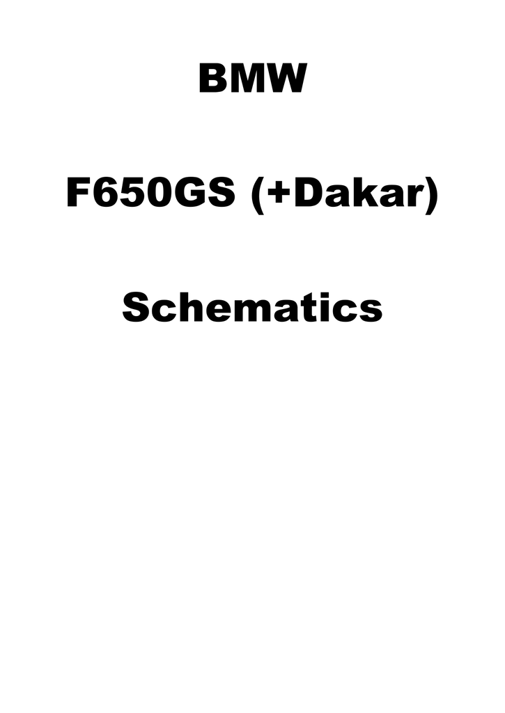 Bmw F650gs Dakar Wiring Diagram Wiring Diagram