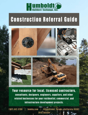 Construction Referral Guide Humboldt, Wes Green Landscaping Arcata California