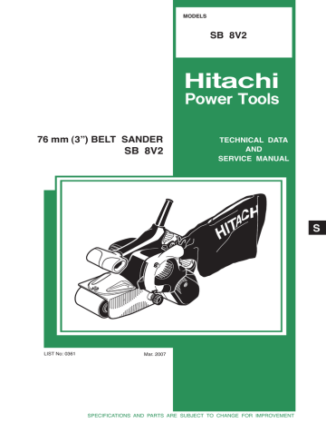 hitachi belt sander