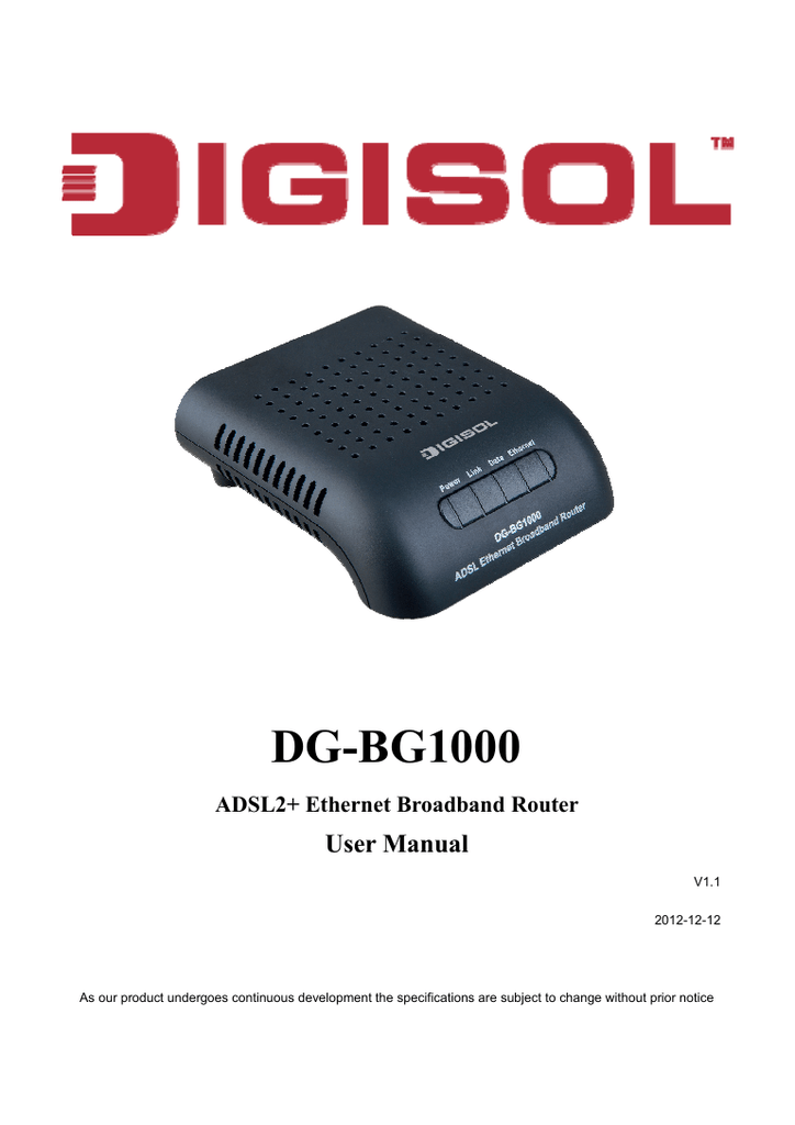 DG-BG1000 | Manualzz