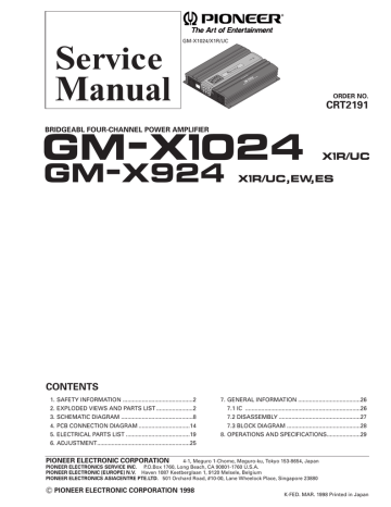 Gm X1024 X1r Uc Diagramasde Manualzz