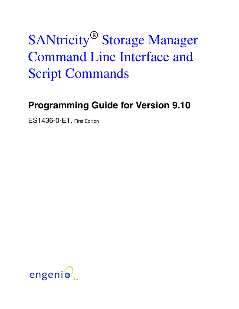 Santricity Storage Manager Command Line Interface And Manualzz Santricity Storage Manager Command Line Interface And Manualzz