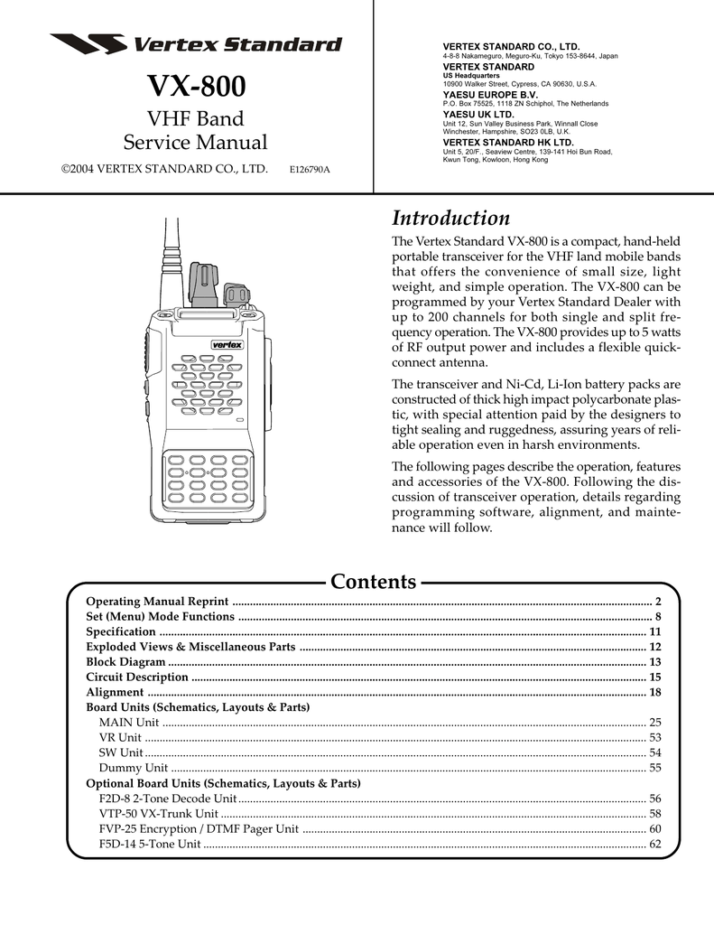 Vx 800 Manualzz