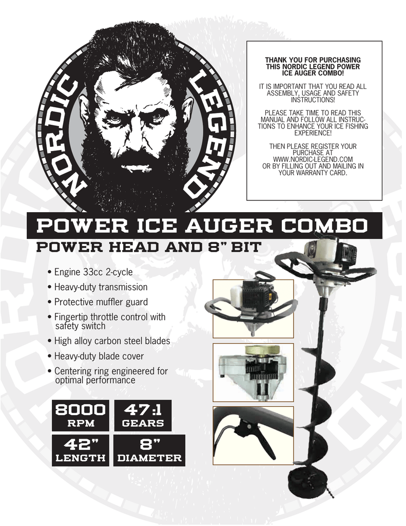 ice auger combo