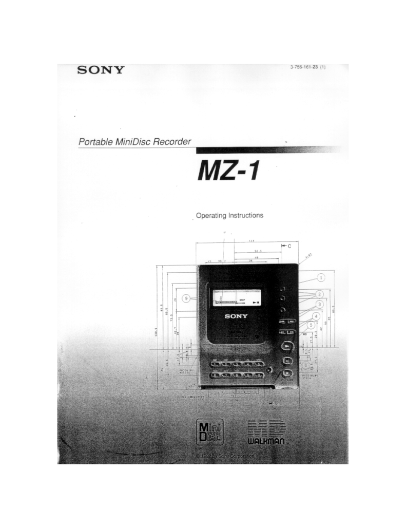 Sony MZ1 Manualzz