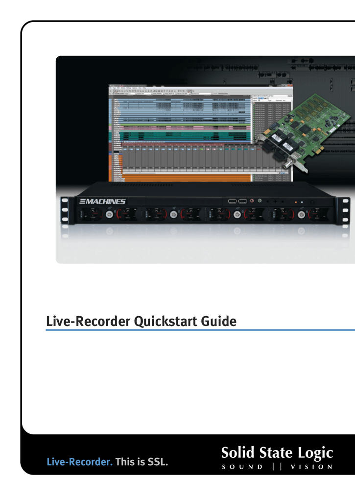 LiveRecorder Quickstart Guide Manualzz