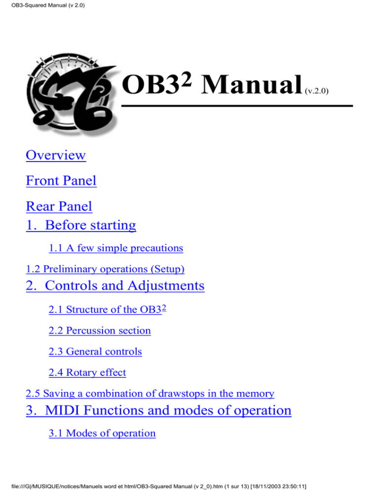 Ob3 Squared Manual V 2 0 Manualzz