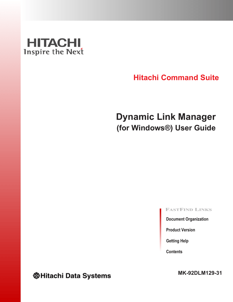 Dynamic Link Manager Manualzz