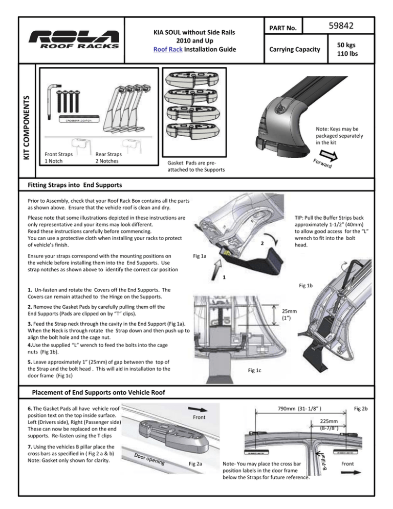Rola Roof Racks Installation Instructions Manualzz