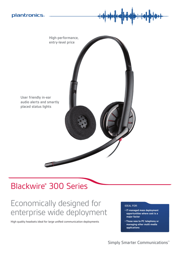 plantronics blackwire 300 series leatherette ear cushion