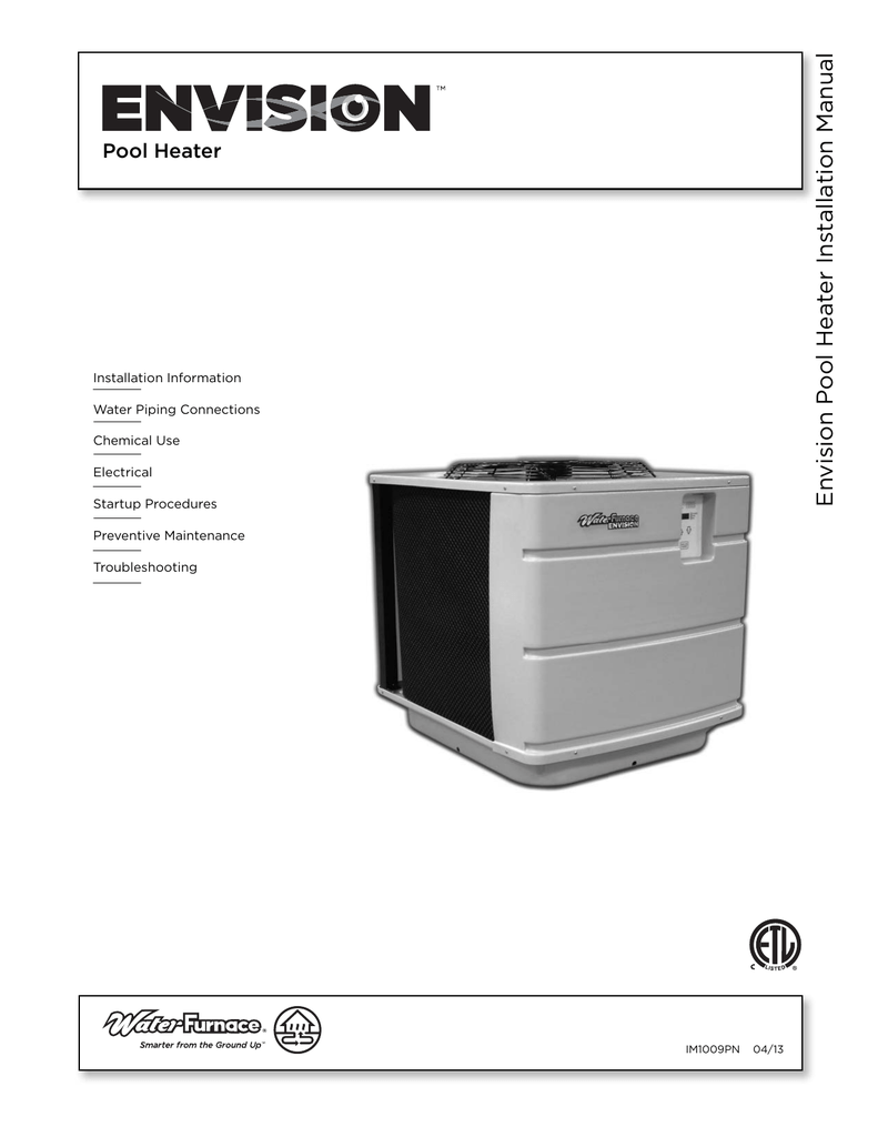Envision Pool Heater Installation Manual Manualzz