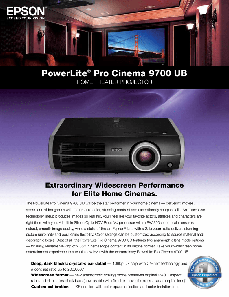 epson powerlite pro cinema 9700 ub