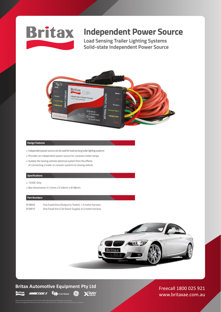 Britax Trailer Lighting Module