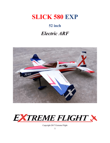 Extreme Flight Slick 580 EXP 52 inch User Manual | Manualzz