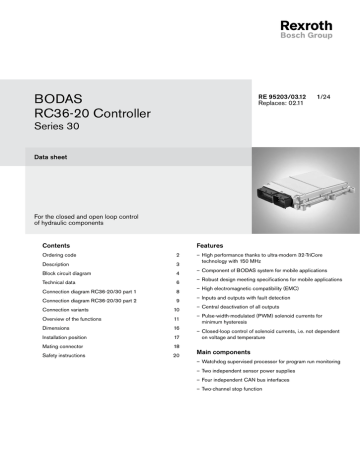 BODAS RC36-20 Controller | Manualzz
