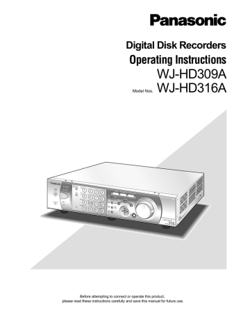 WJ-HD309A | Manualzz
