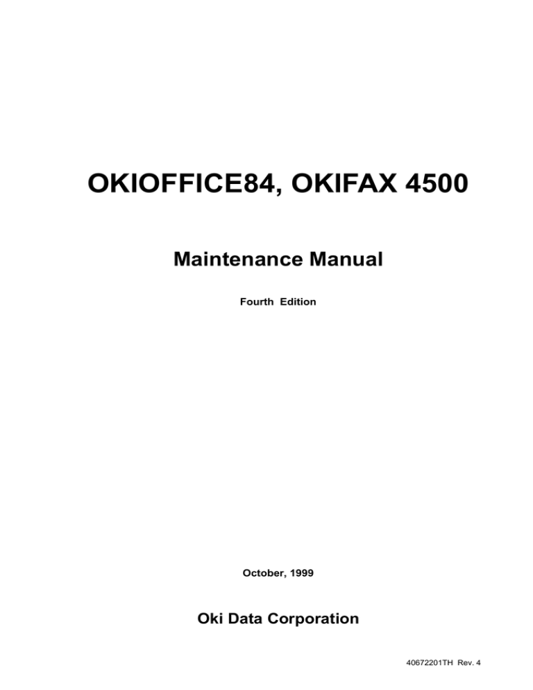 Okifax 4500 Manualzz