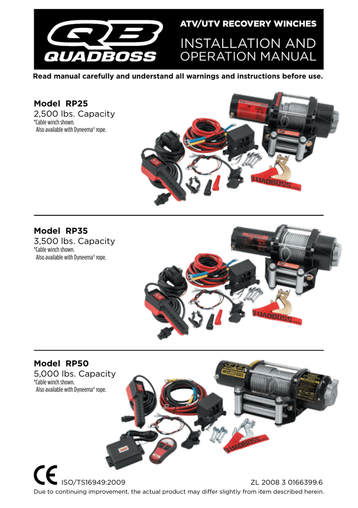 RUGCEL WINCH 5000LB WITH Wire Rope, 44 OFF