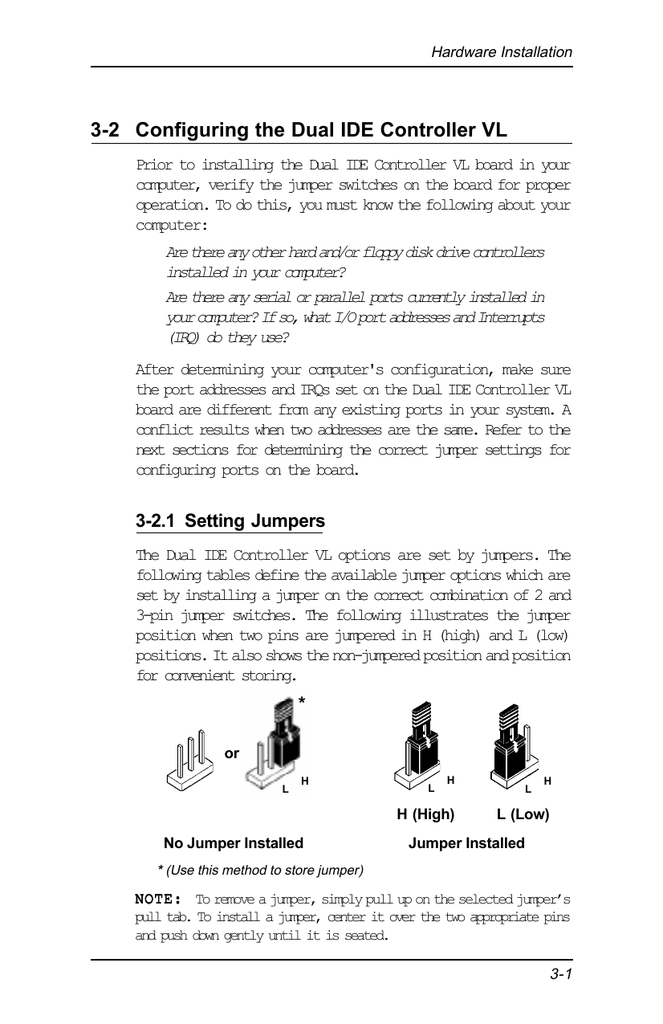 3 2 Configuring The Dual Ide Controller Vl Manualzz