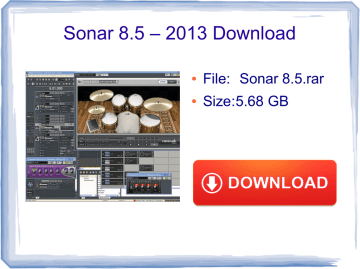 sonar 8.5 drums