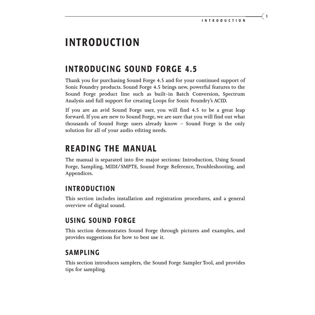 sound forge pro 11 manual