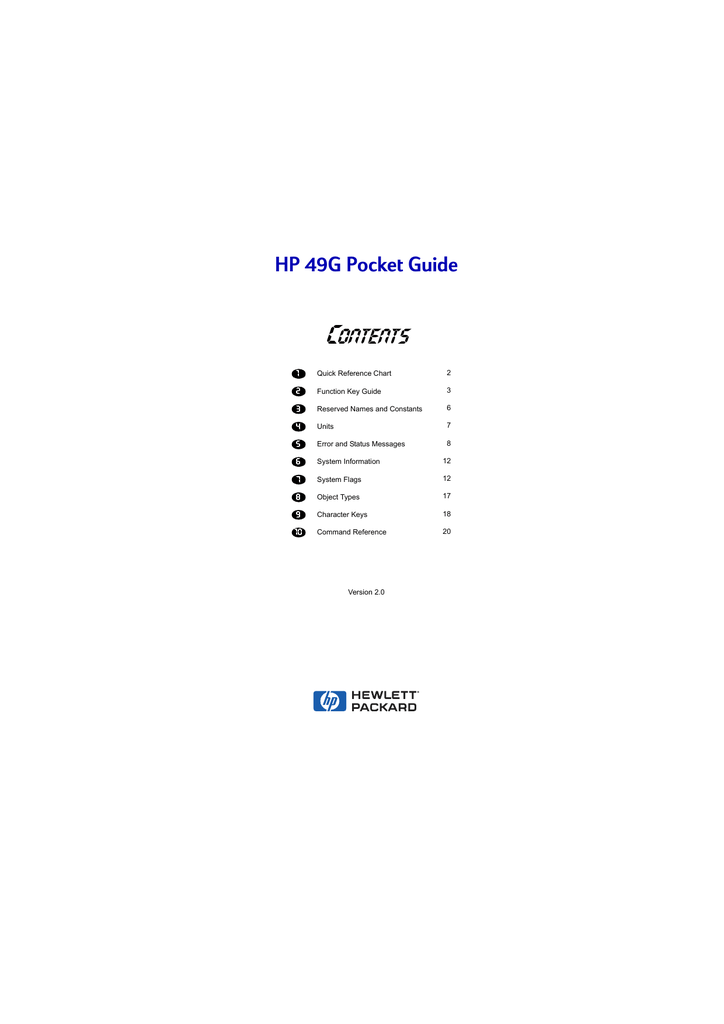 Hp 49g Pocket Guide Kjpajpo Manualzz