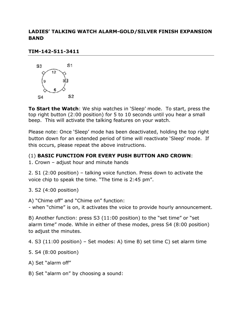 Sale > reizen 4 button talking watch instructions > in stock