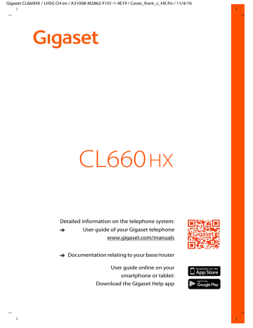 Gigaset Cl660 Hx Manualzz